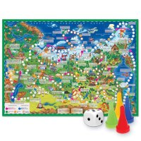 Игра-ходилка Путешествие по России. 59х42 см