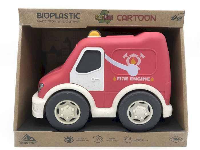 Машина Пожарная со светом, звуком из Биопластика