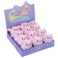 Заводная игрушка-брелок Свинка с веревочкой 12/1