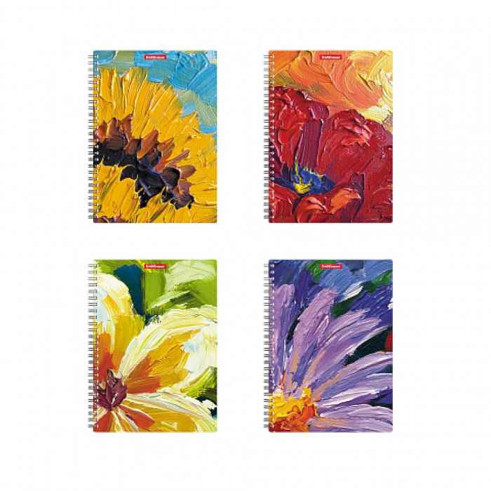 Тетрадь на спирали 80 л Flowers, клетка А5