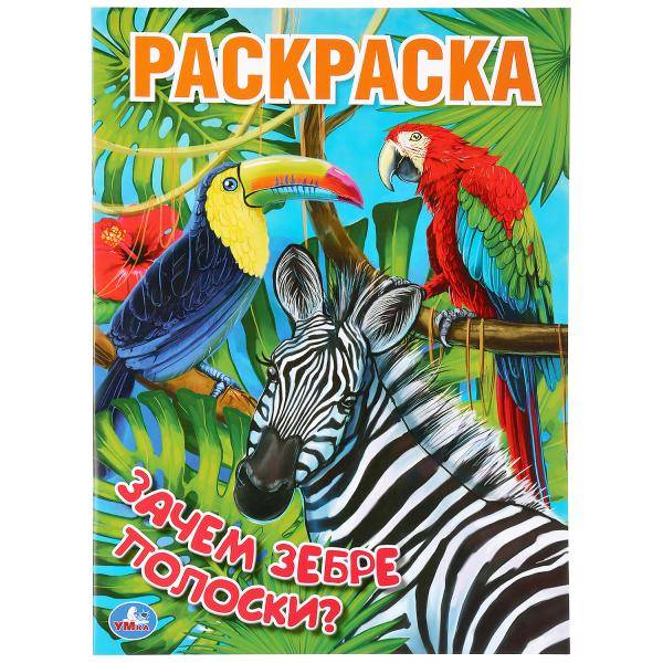 Раскраска Умка Зачем зебре полоски?