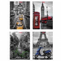 Тетрадь на спирали 80 л Travel, клетка А4