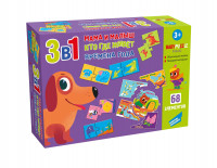 Игра настольная Познаём мир 3 в 1