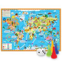 Игра-ходилка Чудеса света, 59х42 см
