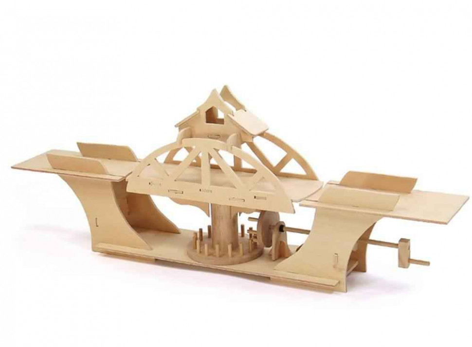Деревянный конструктор Поворотный мост