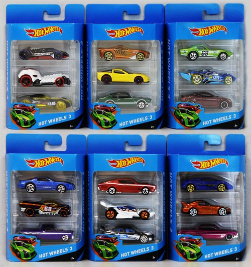 Hot Wheels. Набор базовых машинок, 3 шт