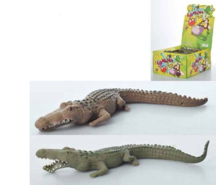 Тянучка крокодил 36 см (40 шт бокс)