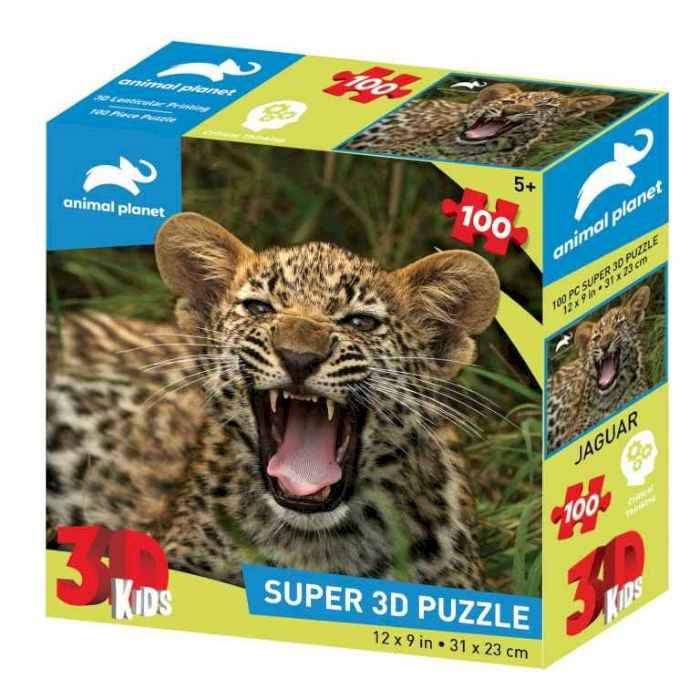 Пазл Super 3D «Маленький ягуар», 100 дет.