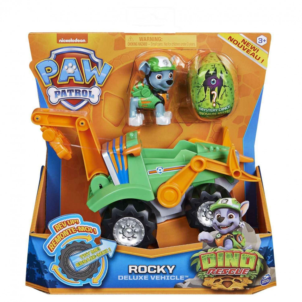 Paw Patrol Дино-миссия фигурка Роки с машинкой