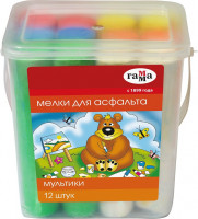Мел для асфальта 12шт в ведре