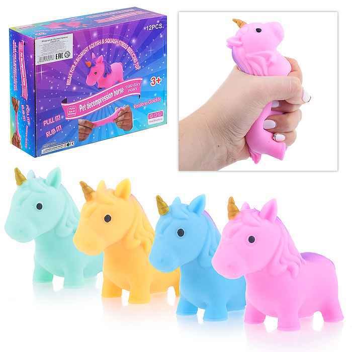 Игрушка-Антистресс мялка Единорог в коробке Игрушка-Антистресс мялка Единорог в коробке