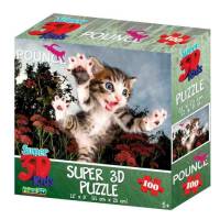 Пазл Super 3D «Пушистый охотник», 100 детал.