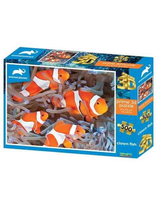 Пазл Super 3D «Рыбы-клоуны», 500 детал.