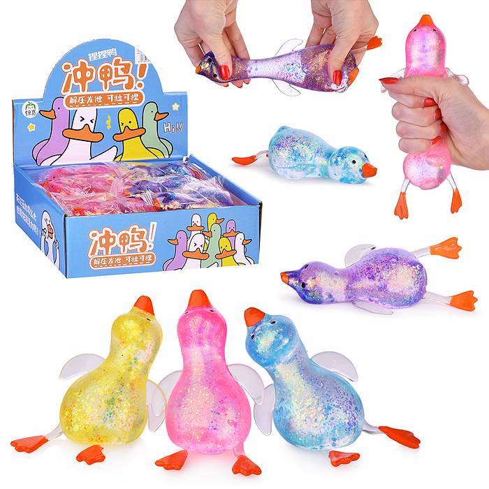 Антистресс игрушка мялка тянучка Гусь (наполнение гель)