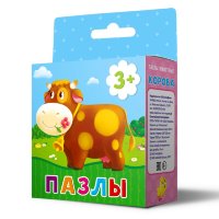 Детские Пазлы Серия Животные "Корова", 16 деталей, 22х22 см