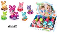 Заводная игрушка Бэмби 6 цв, 12шт дисплей