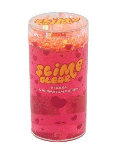 Лизун "Slime" Clear-slime Ягодка с ароматом вишни, 250 г