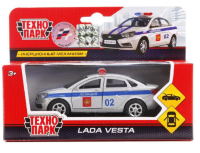 Технопарк LADA VESTA полиция, металл., 12см, открыв. двери