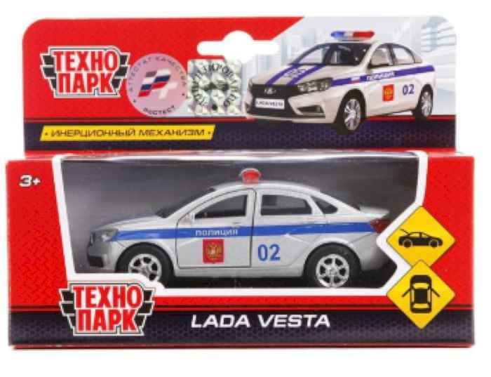Технопарк LADA VESTA полиция, металл., 12см, открыв. двери Технопарк LADA VESTA полиция, металл., 12см, открыв. двери