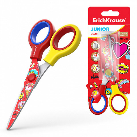 Ножницы Junior Decor Sweet Love с принтом на лезвиях, 13см