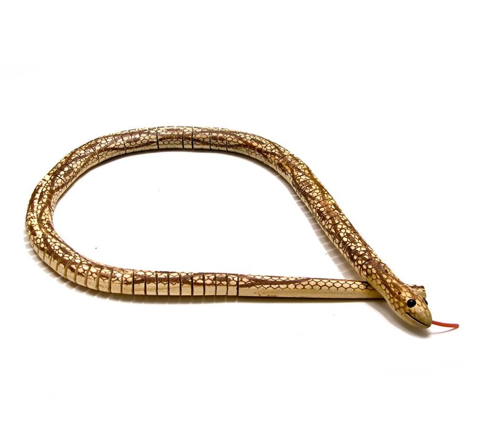 Змея деревянная подвижная 70 см