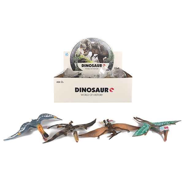 Фигурка динозавра летающие, 4 вида, 12 шт в боксе