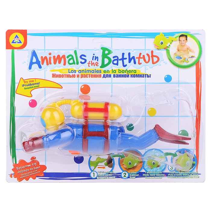 Игрушка для ванны Водолаз, на листе