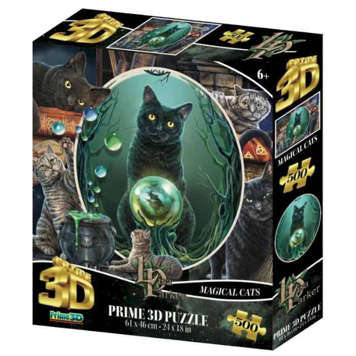 Пазл Super 3D «Магия кошек»,500 дет.