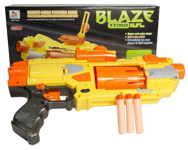 Бластер Blaze Storm с прицелом, на батарейках, 20 пуль