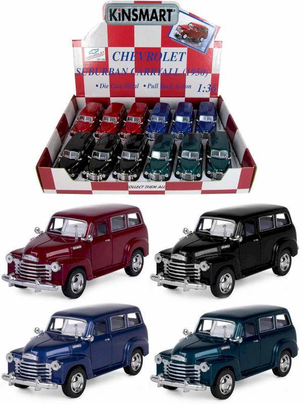 Машина металл Chevrolet Suburban, инерц, 1:36, 12/1