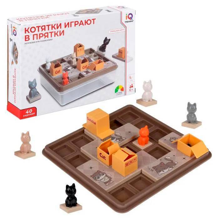 Настольная игра-головоломка IQ Котятки играют в прятки