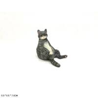 Фигурка серый котик 8,5 см