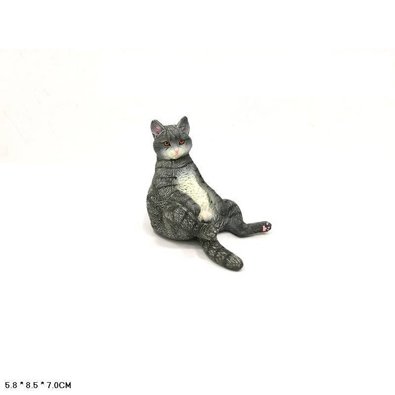 Фигурка серый котик 8,5 см