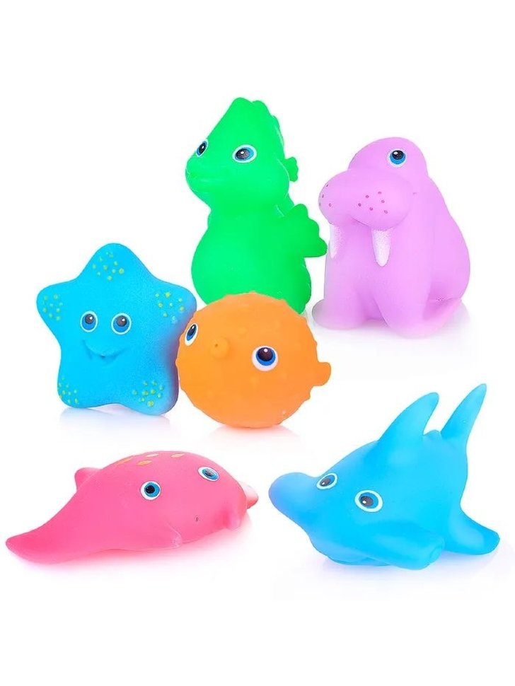 Набор игрушек для купания малышей / Игрушки для ванной / Игрушки для купания