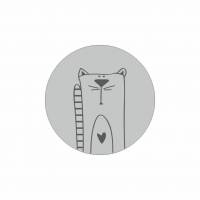 Светоотражающий значок Котик