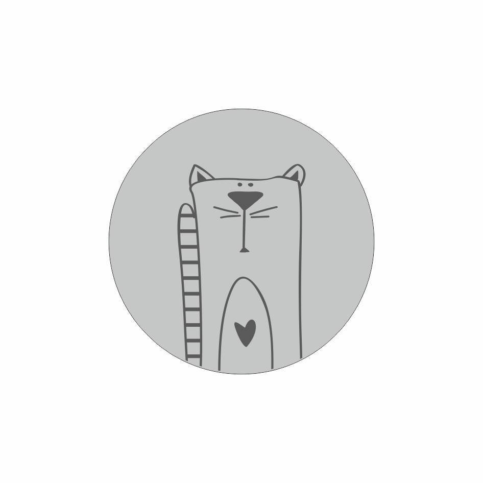 Светоотражающий значок Котик
