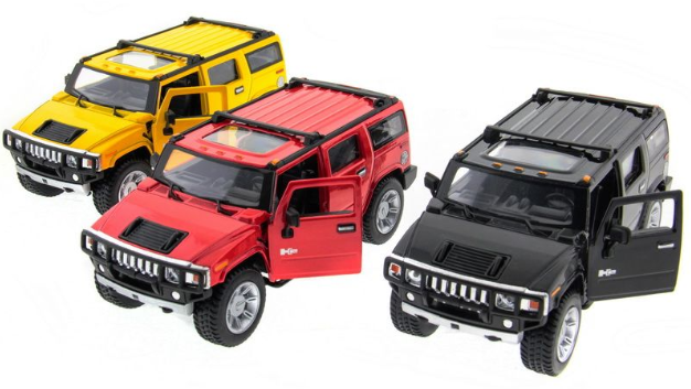 Модель 1:32 Hummer H2 SUV, металл, 6 шт/диспл, Kinsmart
