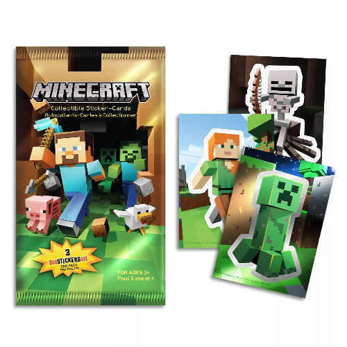 Большой набор коллекционных стикеров Minecraft