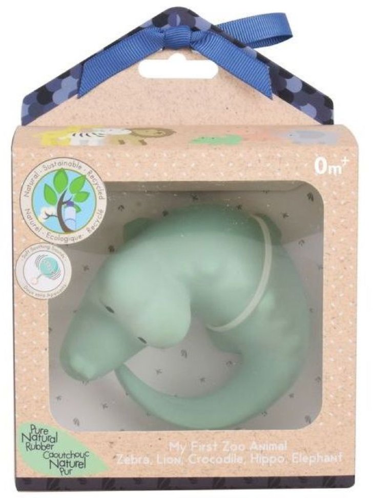 Игрушка из каучука Крокодил в подарочной упаковке