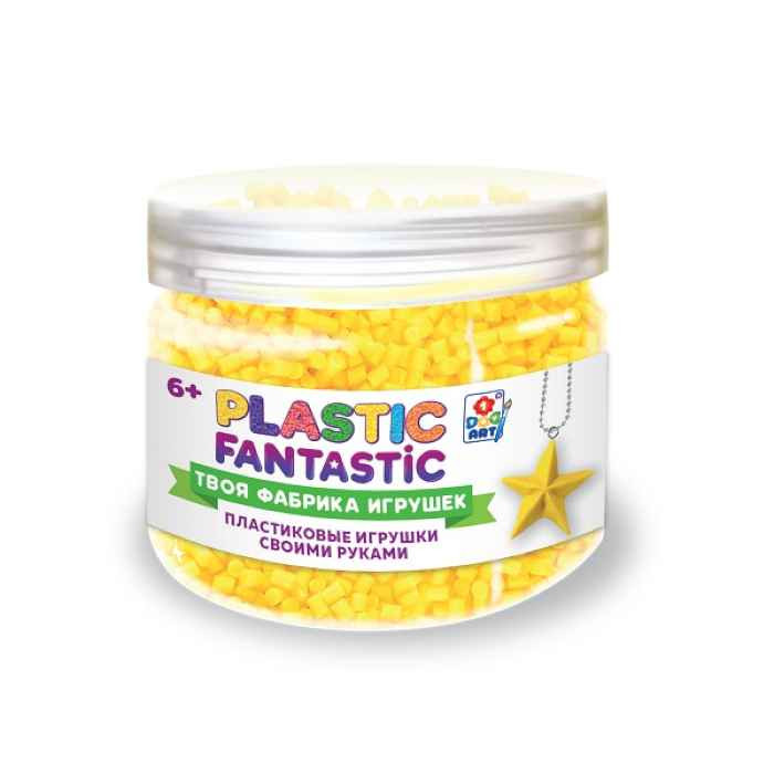 Plastic Fantastic Гранулированный пластик желтый с аксес. в баночке 95 г