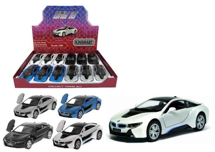 Машина металл BMW i8 Kinsmart, 12 шт/бокс