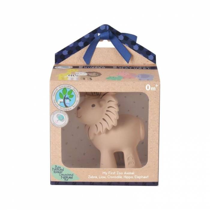 Игрушка из каучука Лев в подарочной упаковке