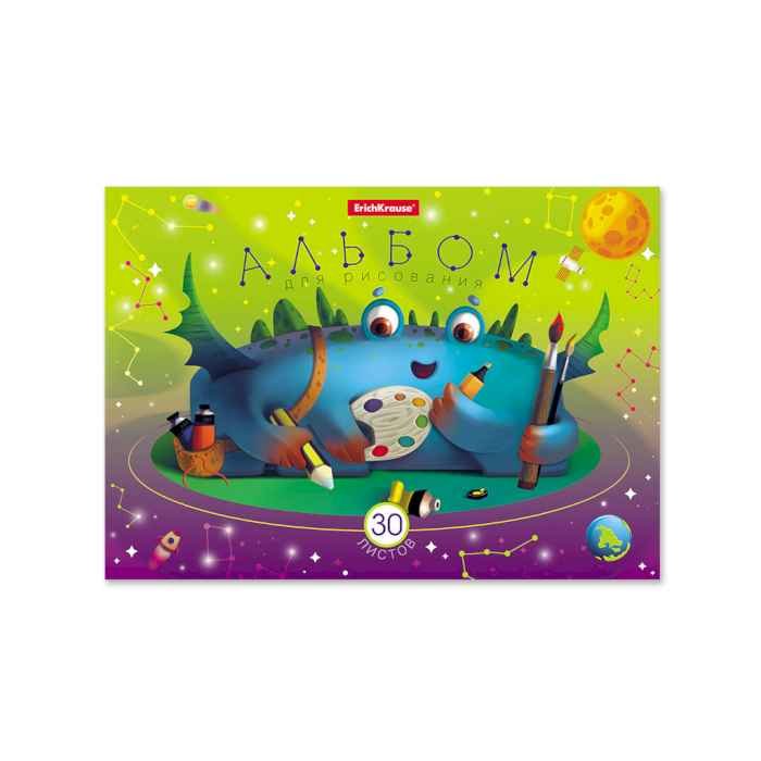 Альбом для рисования Cosmic Monsters А5, 30 листов