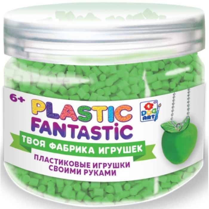 Plastic Fantastic Гранулированный пластик зеленый с аксес. в баночке 95 г