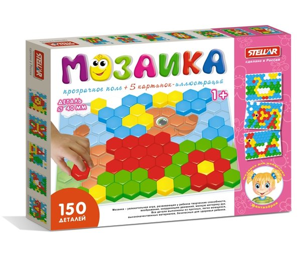Мозаика 01069 с прозрачн. полем 150дет., d=40мм