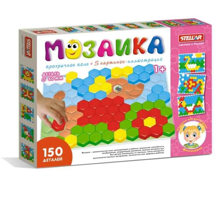 Мозаика 01069 с прозрачн. полем 150дет., d=40мм