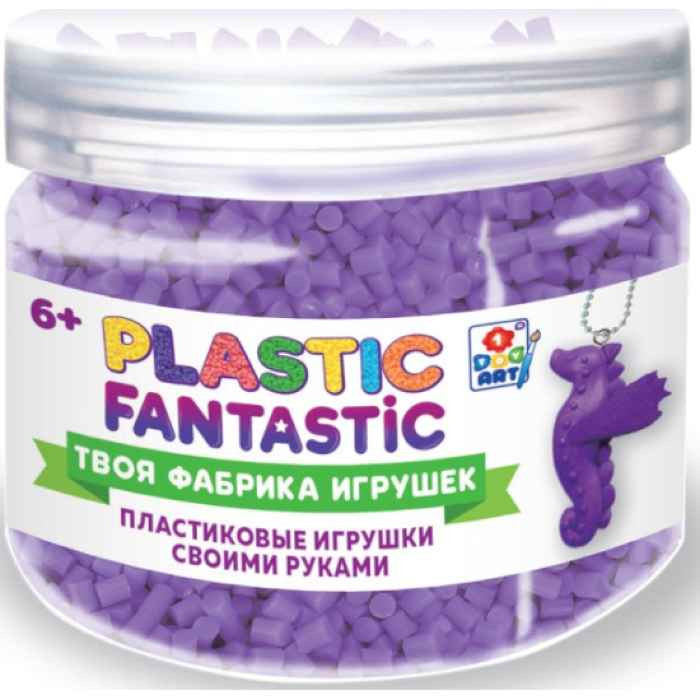Plastic Fantastic Гранулированный пластик фиолетовый с аксес. в баночке 95 г