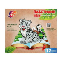 Луч Пластилин Zoo 12 цветов