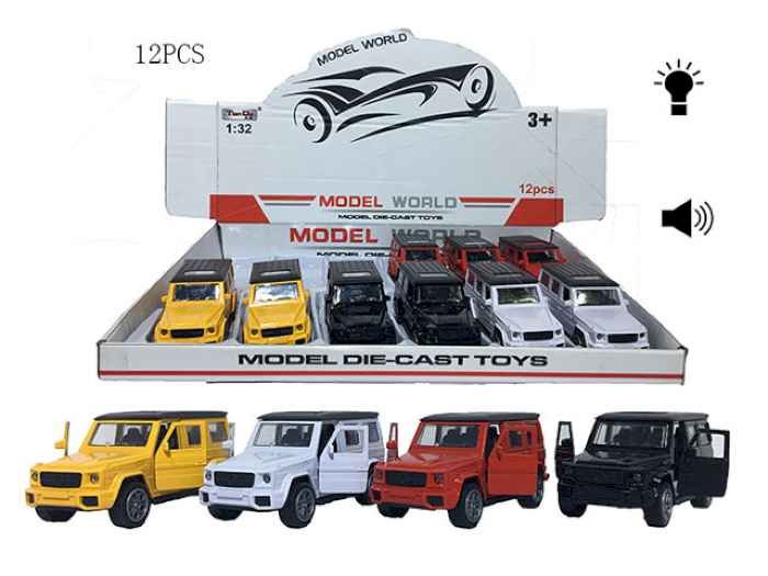 Машина металл. G-Class, свет, звук , открыв. двери, 12/1
