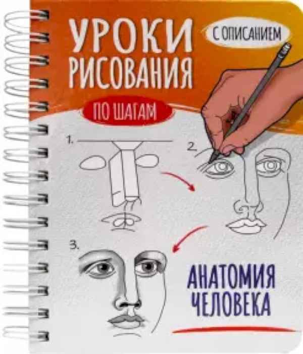 Скетчбук Уроки рисования по шагам. Тело человека